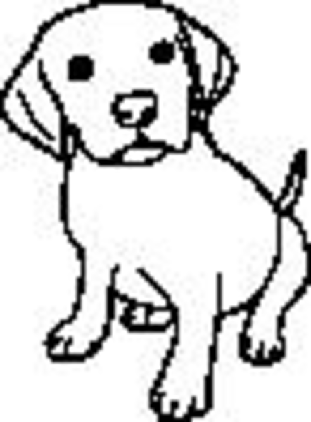 Black And White Puppy | Free Images at Clker.com - vector clip art
